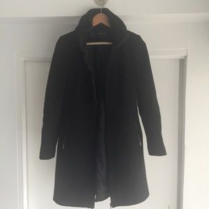 Zara black wool coat